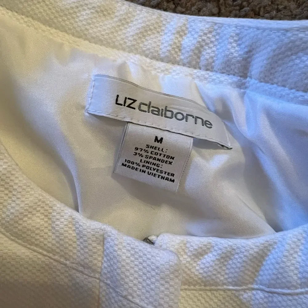 Liz Claiborne‎ medium white jacket